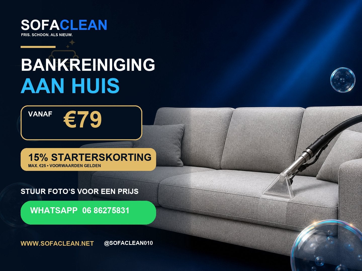 Professionele meubelreiniging aan huis | Banken, matrassen, Vacatures