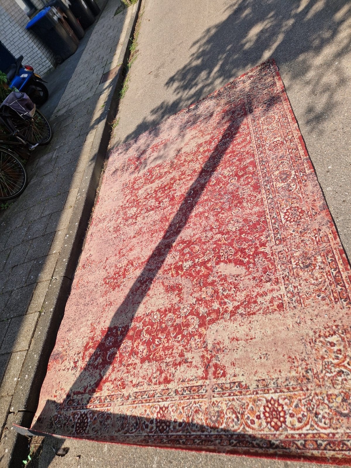 Vloerkleed Donkersloot tapijt 300x200 cm - Rood, Gebruikt, Ophalen, Gebruikt, 200 cm of meer, Rechthoekig