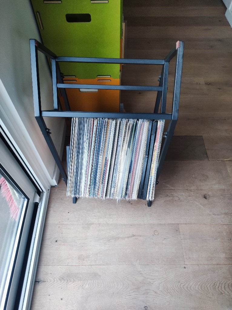 vinyl storage rack, Ophalen of Verzenden, Metaal, Industrieel, Gebruikt