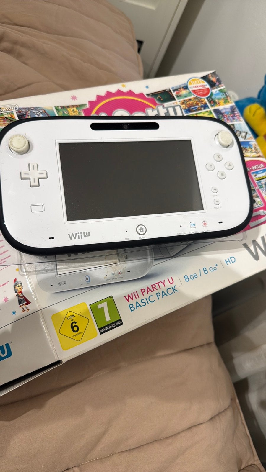 Wii u zonder kabels, Spelcomputers en Games, Spelcomputers | Nintendo Wii U, Ophalen, Zo goed als nieuw, Zonder controller