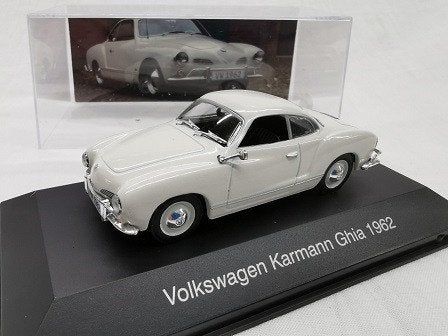 Volkswagen Karmann Ghia 1962 Wit 1-43 Altaya Volkswagen, Overige merken, Atlas, Auto, Ophalen of Verzenden