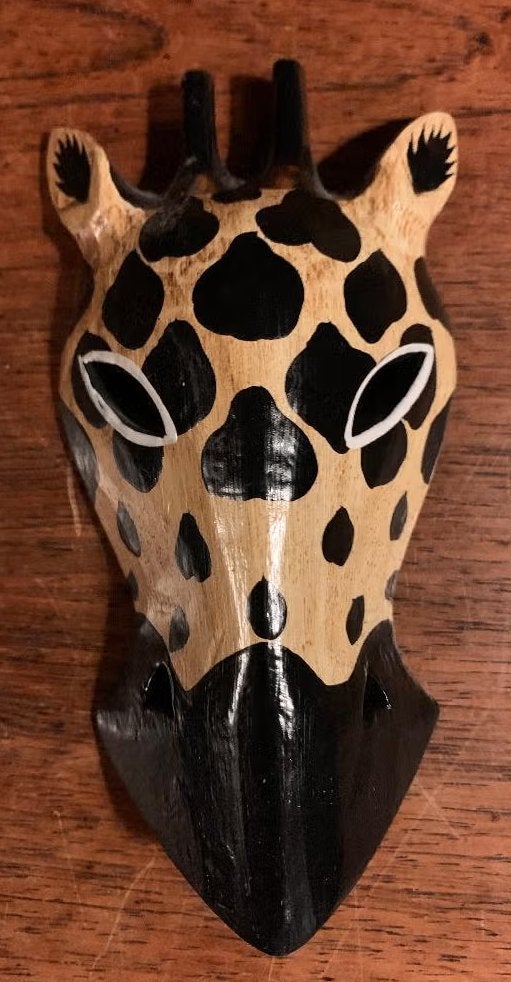Giraffekop, hoofd giraf giraffe wandversiering, decoratie, Ophalen of Verzenden, Zo goed als nieuw