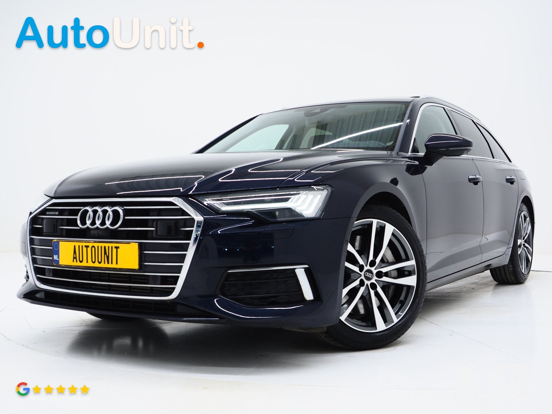 Audi A6 Avant 50 TFSI e quattro | Panoramadak | Leder | B&O, Auto's, 77 km/l, Gebruikt, Zwart, 4 cilinders
