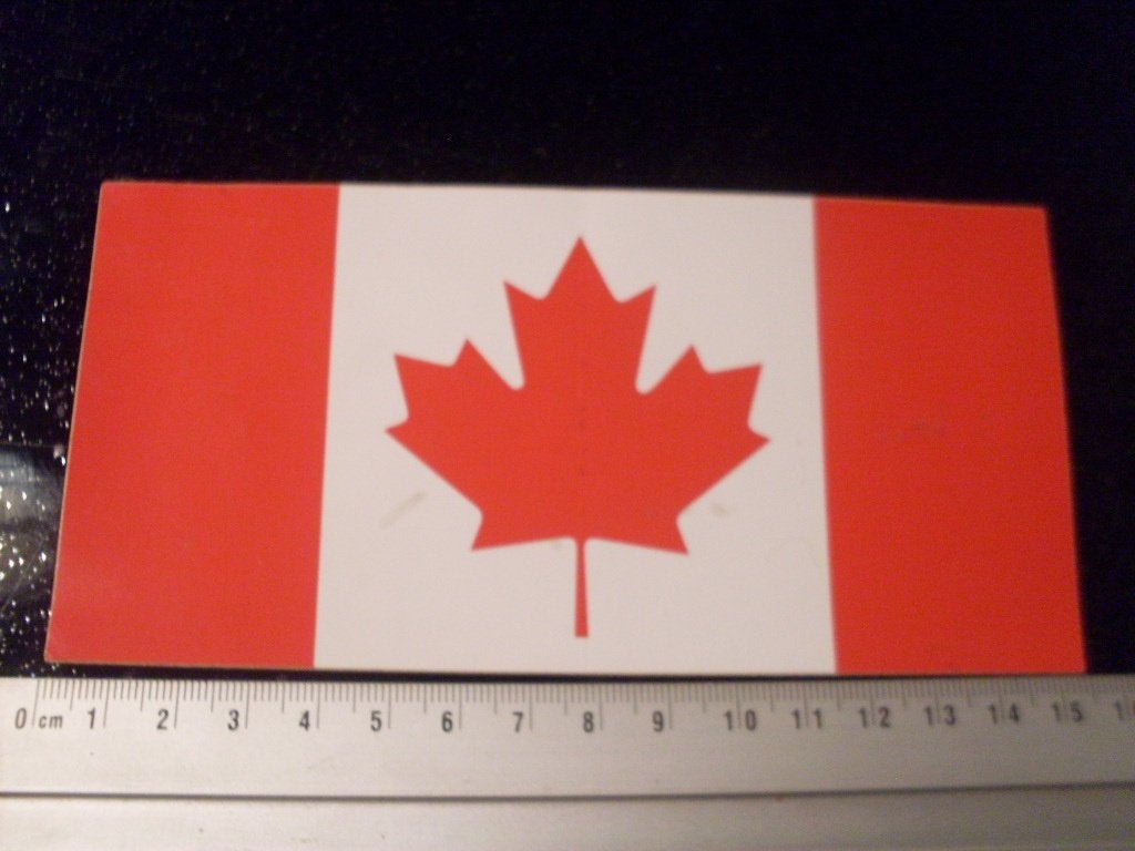 sticker canada logo embleem vlag land country, Verzenden, Zo goed als nieuw, Overige typen