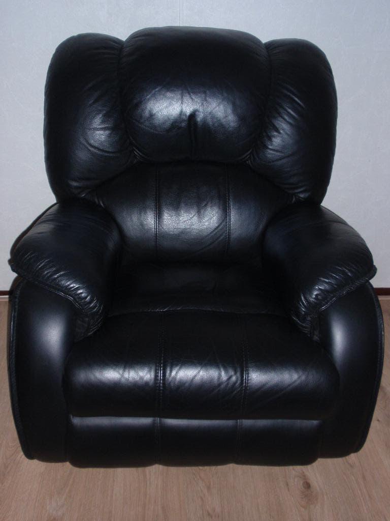 Fauteuil Leer, Ophalen, Zo goed als nieuw, 75 tot 100 cm, Leer