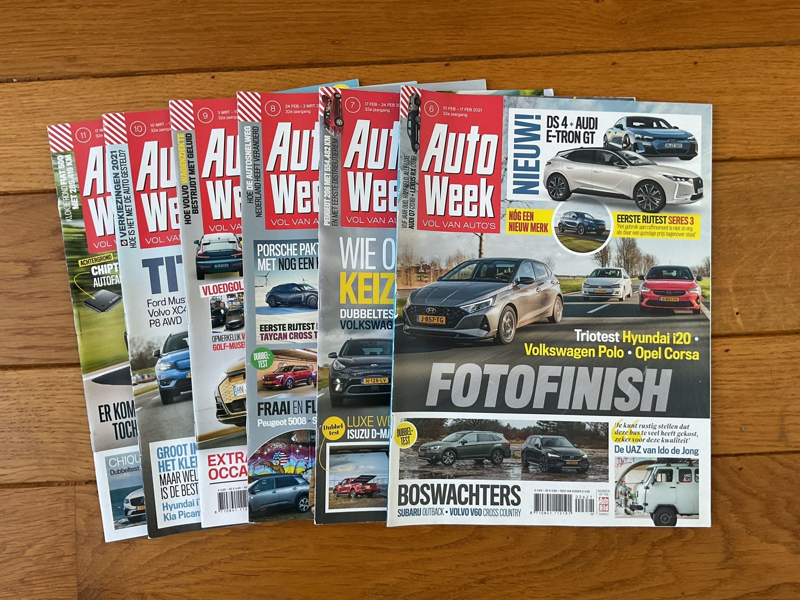 AutoWeek tijdschriften 2021 - nummer 6 t/m 11, Ophalen of Verzenden, Zo goed als nieuw, Overige typen
