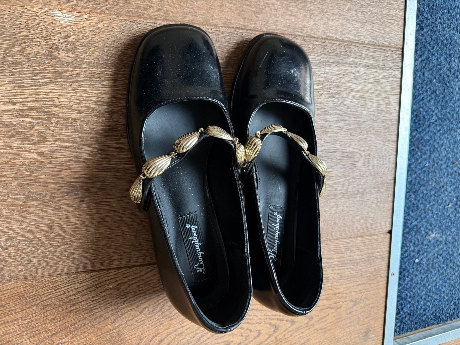 Zwarte Mary Jane mid heels - Slechts 3 keer gedragen, Schoenen met lage hakken, Zwart, Ophalen of Verzenden, Zo goed als nieuw