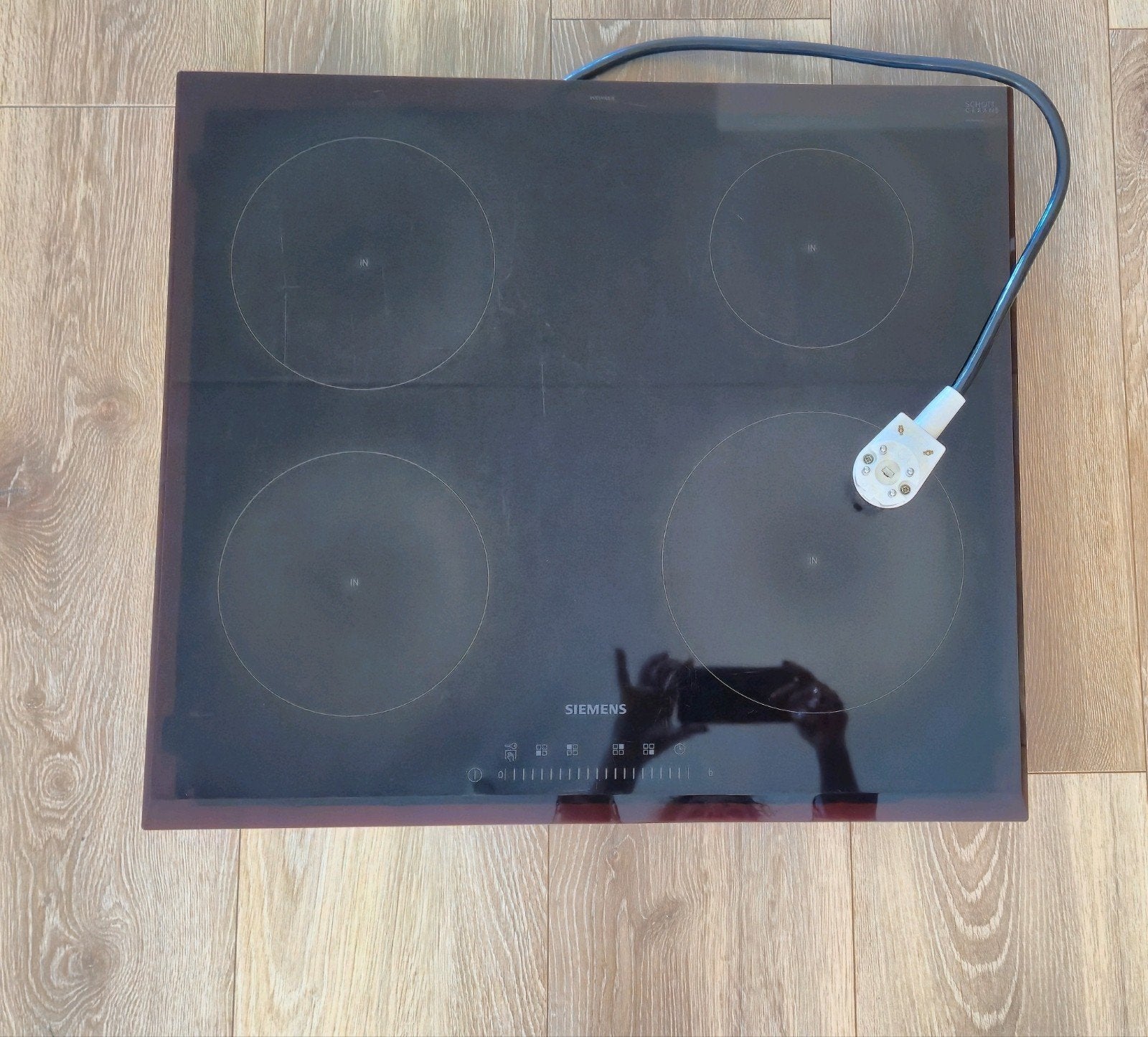 Nette Inductiekookplaat Siemens, Witgoed en Apparatuur, Zo goed als nieuw, Inbouw, Inductie, 4 kookzones