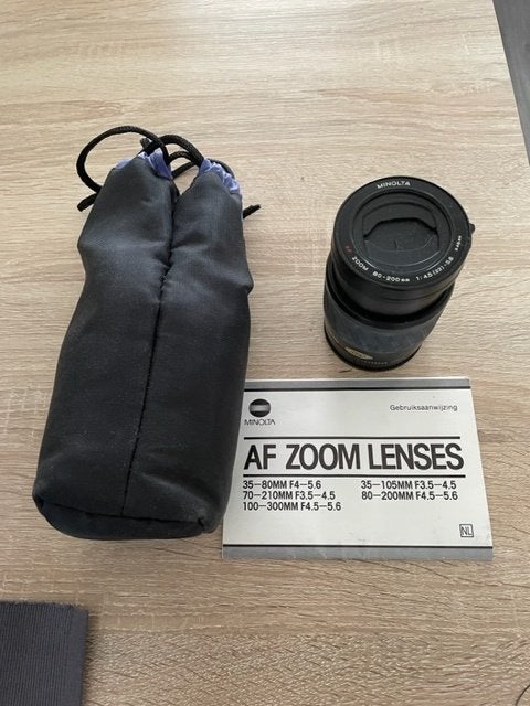 Lenzen Minolta, Gebruikt, Beschermhoes/tas, Overige vattingen, Minolta