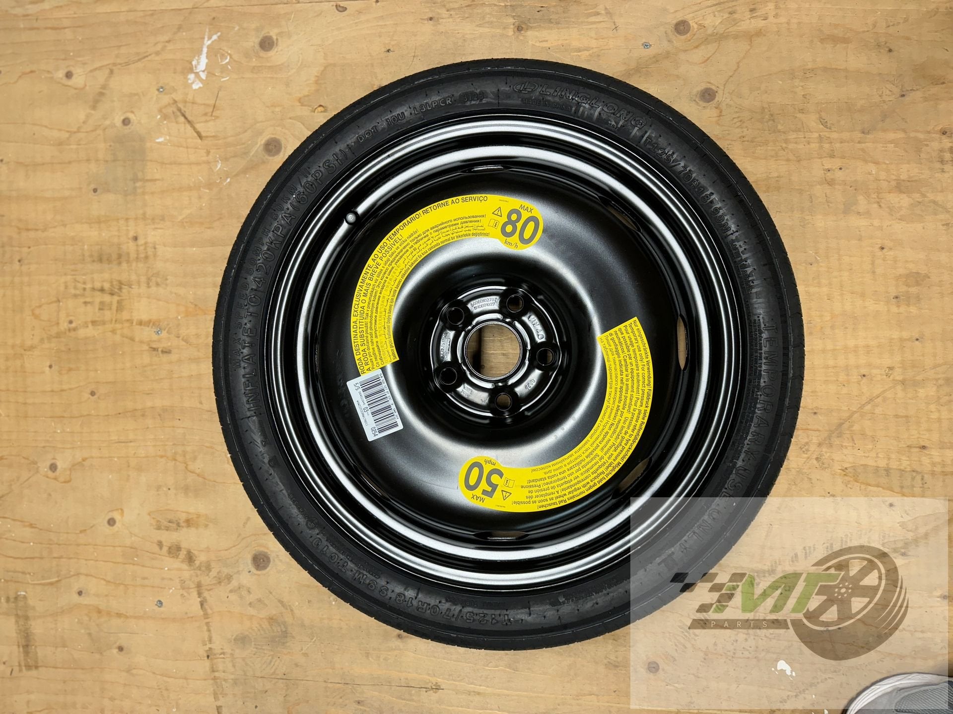 18" Reservewiel thuiskomer Audi Vw Skoda Seat Cupra OEM, -, -, Nieuw, Ophalen of Verzenden