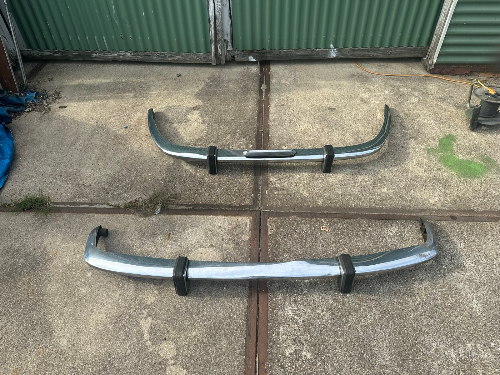 Set van 2 bumpers voor Alfa Romeo 1750 (gebruikt), Ophalen, Gebruikt, Alfa Romeo, Bumper