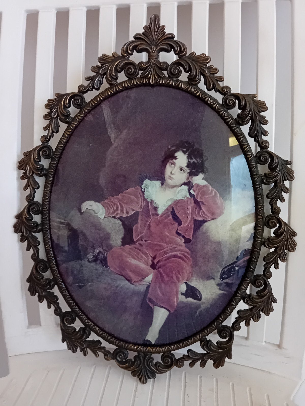 Antieke Italiaanse Florentijnse fotolijst Rococo-stijl, Ophalen, Gebruikt, Fotolijst, Goud