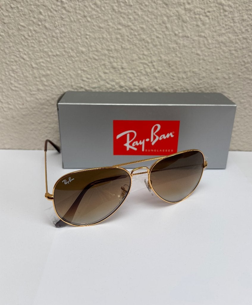 Rayban Aviator Arista Gradient Brown, Sieraden, Tassen en Uiterlijk, Zonnebril, Bruin, Nieuw, Ophalen of Verzenden