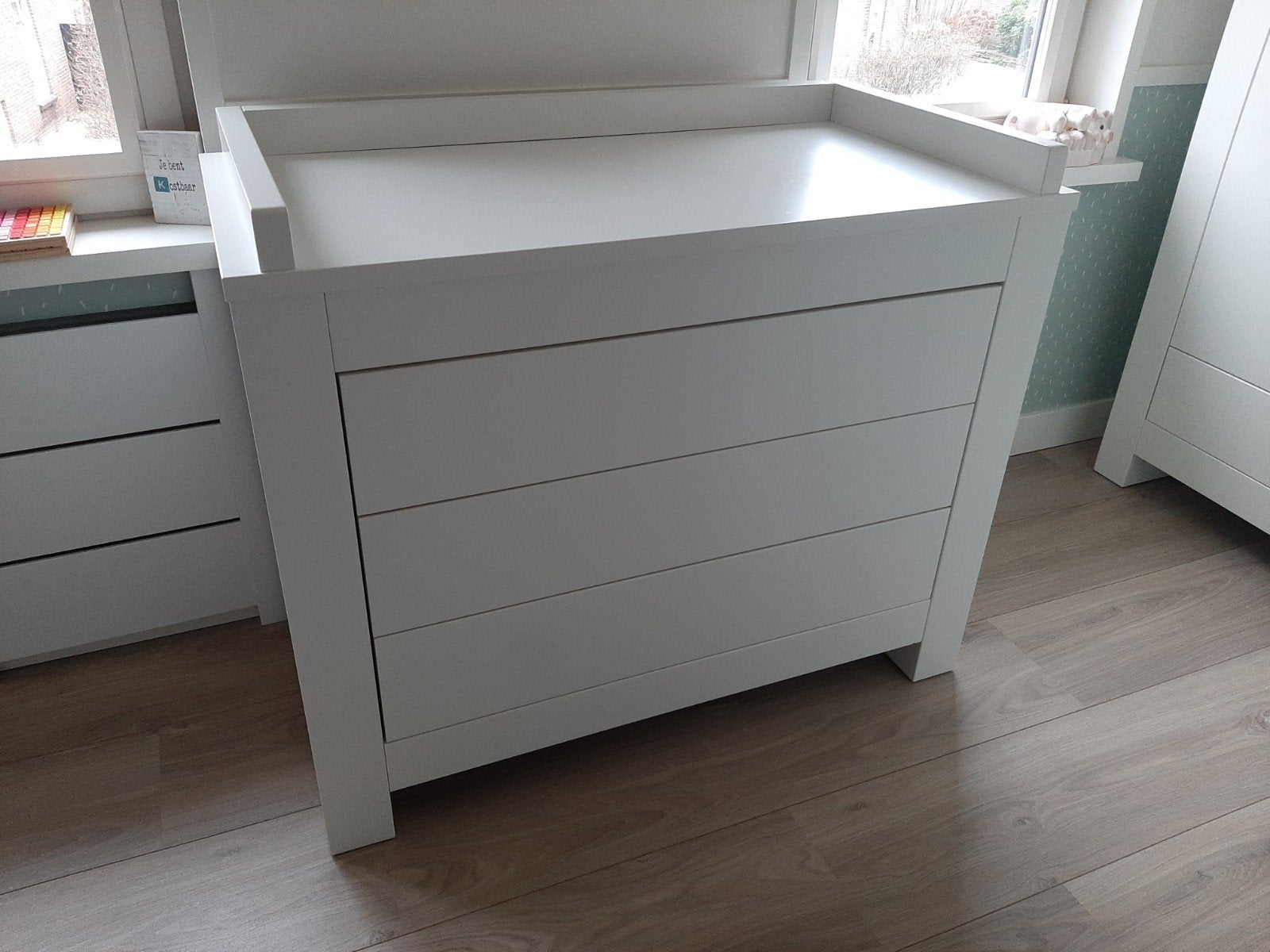 Kidsmill Alaska Commode - Mat Wit incl. nieuwe bladvergroter, Kinderen en Baby's, Kinderkamer | Commodes en Kasten, Ophalen, Gebruikt
