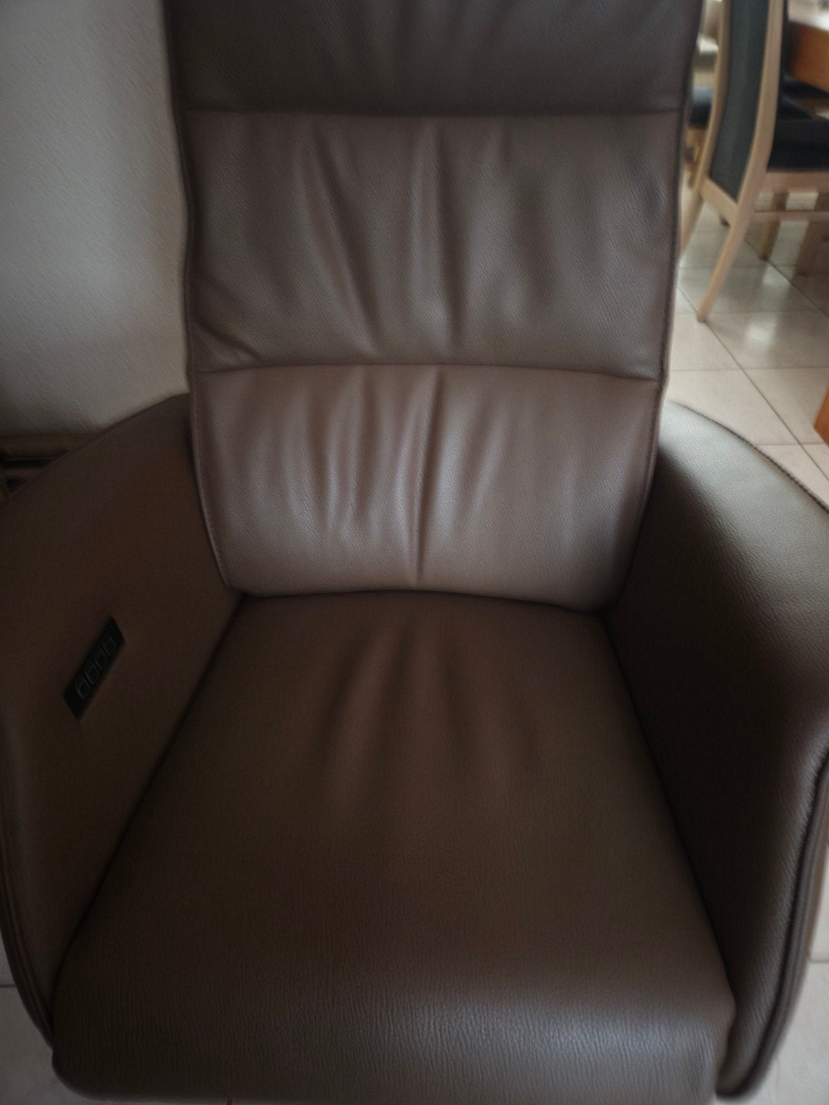 echt leer Relax fauteuil merk Twice 151 - de Toekomst OS, Huis en Inrichting, Ophalen, Nieuw, Leer, 50 tot 75 cm