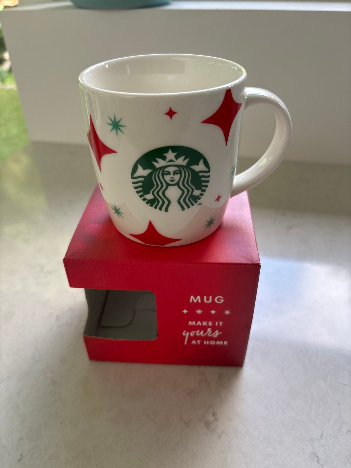 Starbucks Kerst Mok 260 ml - Nieuw in doos, Overige typen, Nieuw, Ophalen of Verzenden, Steen/keramiek