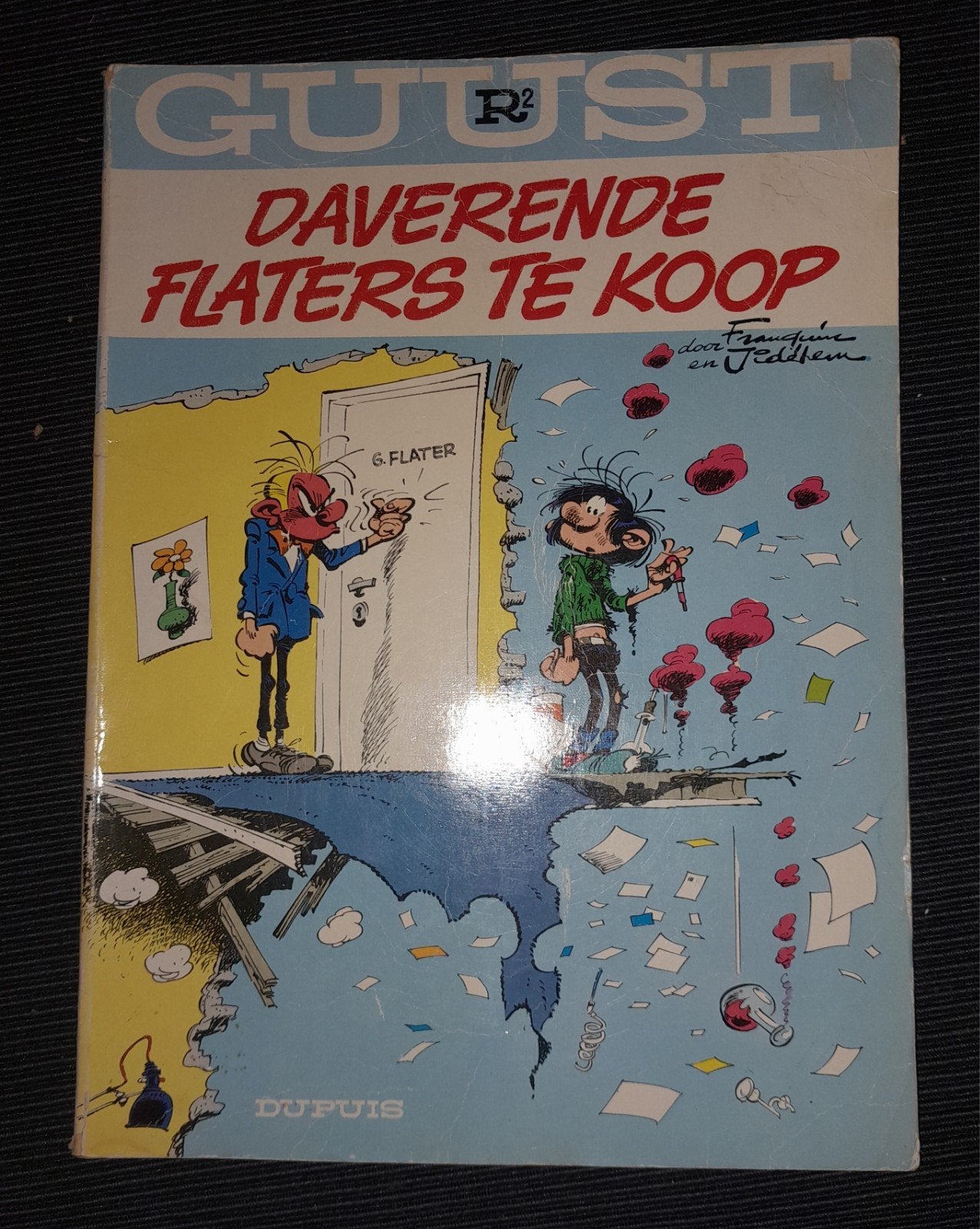 Guust Flater -R2- Daverende flaters te koop, Boeken, Eén stripboek, Ophalen of Verzenden, Gelezen, Franquin en Jidéhem