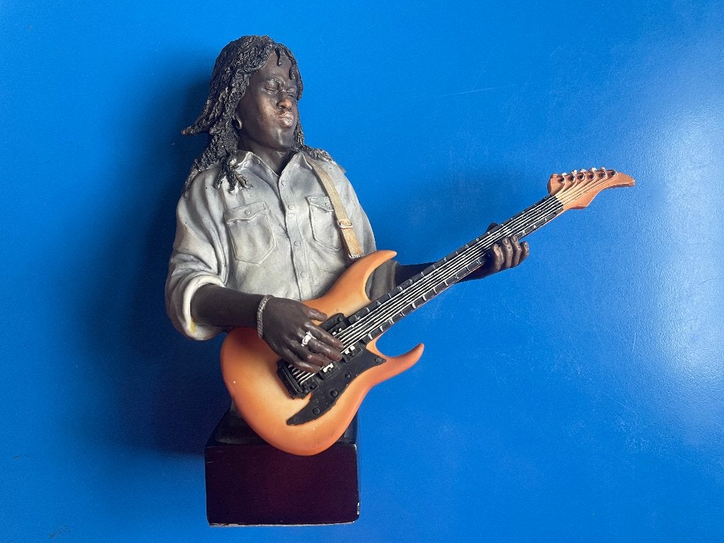 retro/vintage jazz/rock-muzikantenbeeld, gitarist, Ophalen of Verzenden, Huis en Inrichting