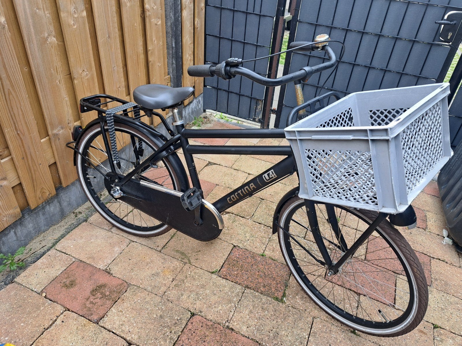Cortina U4 Transportfiets - 24 inch - Zwart, Terugtraprem, Gebruikt, Minder dan 49 cm, Ophalen