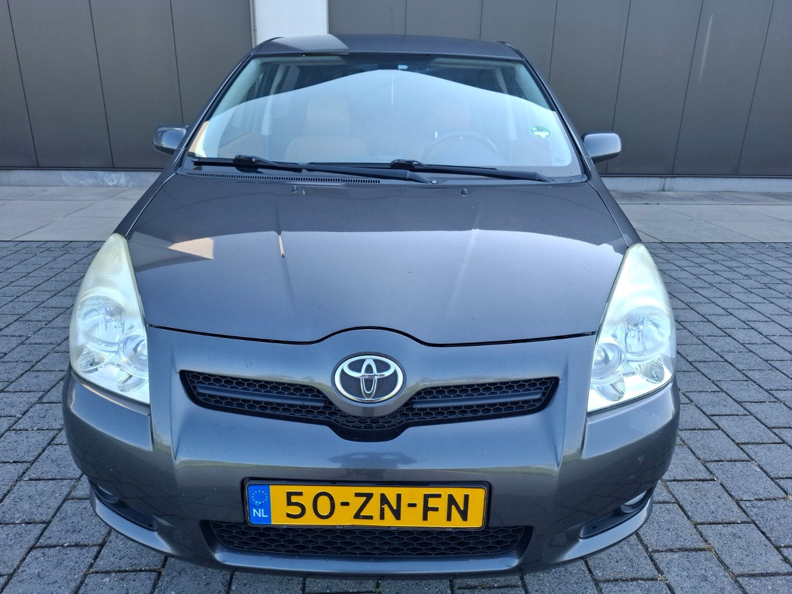 Toyota Corolla Verso 1.8 16V 5P 2008 Grijs Leder Nieuwe Apk, 4 cilinders, 129 pk, Bruin, Handgeschakeld