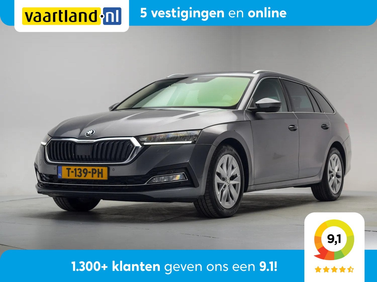 Skoda Octavia COMBI 1.0 TSI Business Edition Plus Aut. [ LED, Gebruikt, Origineel Nederlands, 1252 kg, 19 km/l