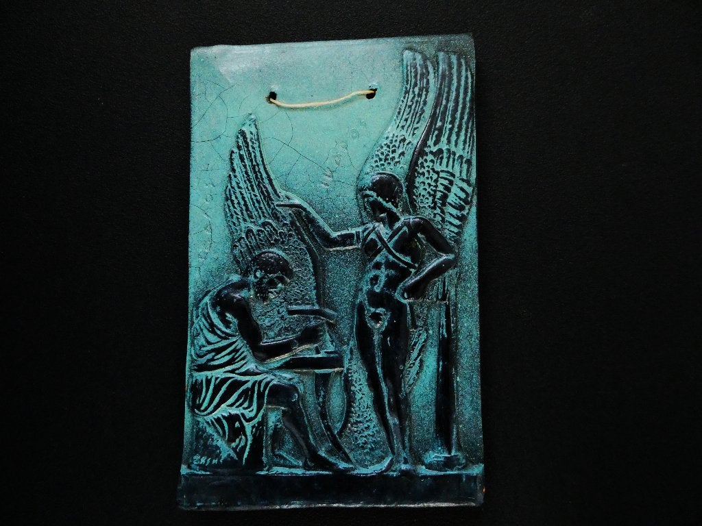 Plaquette van Daedalus en zoon Icarus Griekse Mythologie, Antiek en Kunst, Ophalen of Verzenden