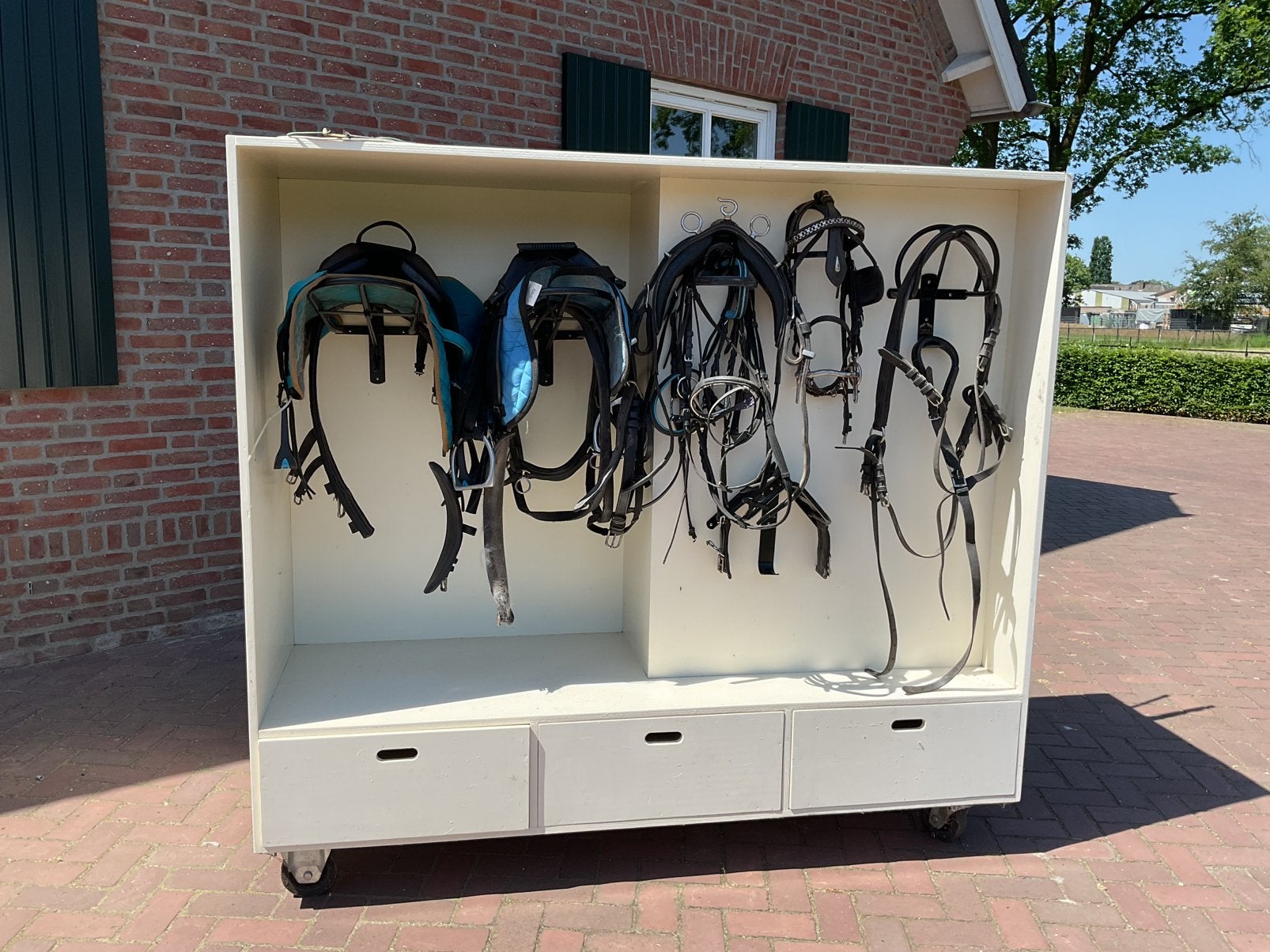 Zadel en tuig kast, Ophalen, Zo goed als nieuw, Overige soorten