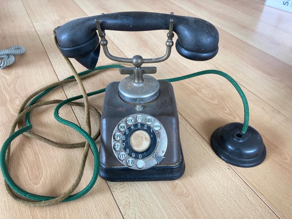 Antieke Kjøbenhavns draaischijftelefoon (KTAS), Ophalen of Verzenden, Huis en Inrichting
