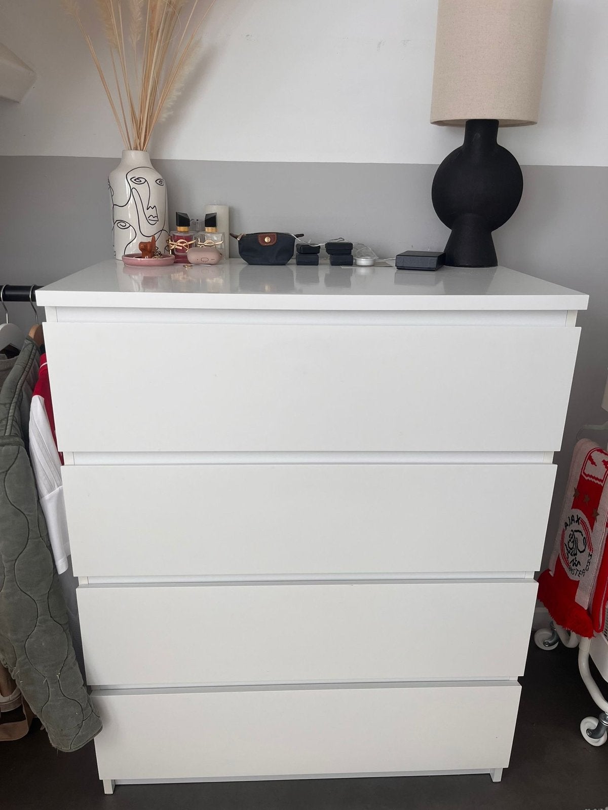 IKEA Malm ladekast wit - Zo goed als nieuw, Ophalen, 100 tot 150 cm, 50 tot 100 cm, Zo goed als nieuw