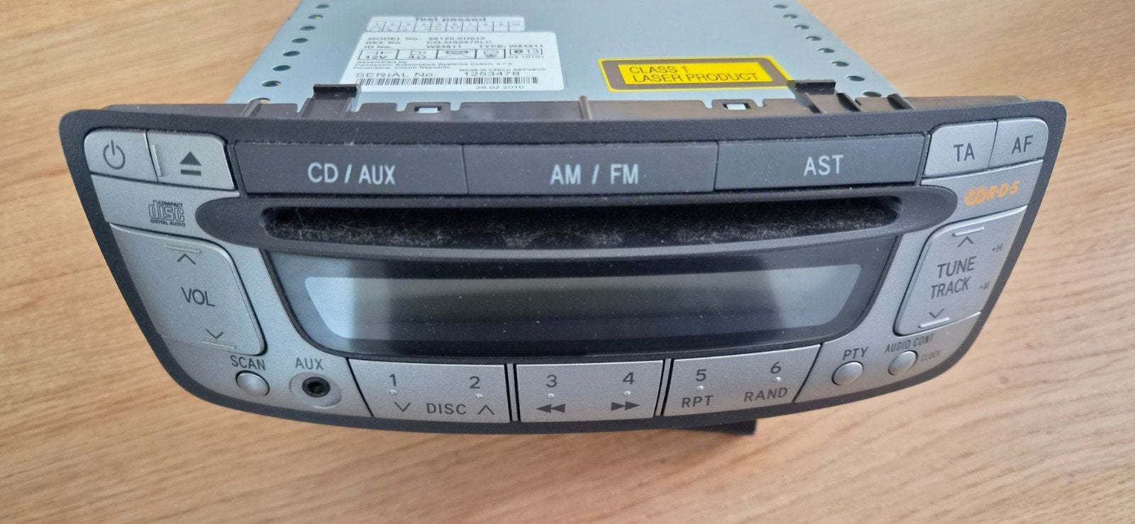 Toyota Yaris Radio CD Speler CQ-MS0570LC W53811, Ophalen of Verzenden, Gebruikt