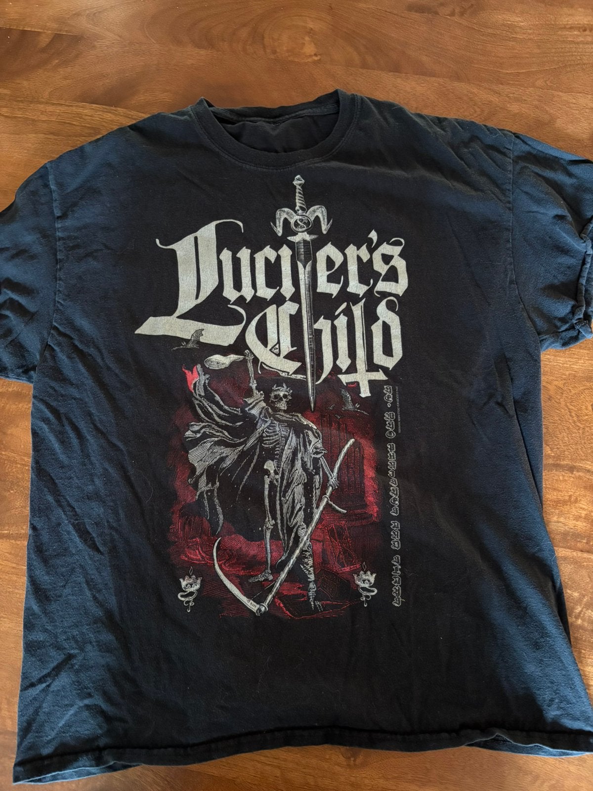 Lucifer’s Child shirt, Ophalen of Verzenden, Zo goed als nieuw, Maat 56/58 (XL)