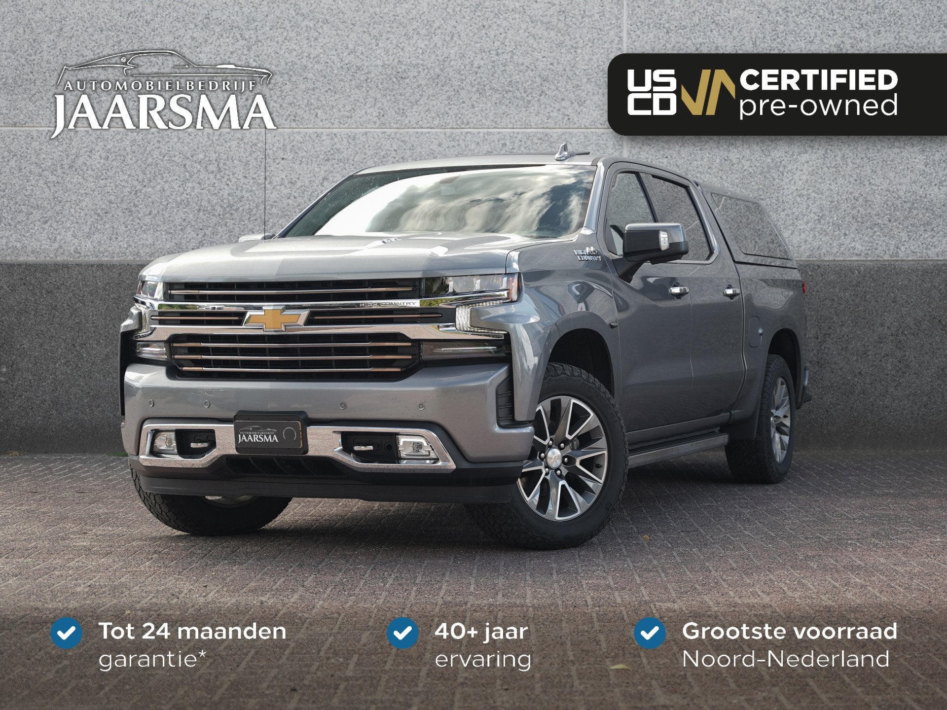 Chevrolet Silverado High Country 6.2L V8 |Containerhuif |Led, Auto's, Chevrolet, Automaat, Gebruikt, 426 pk, 2572 kg