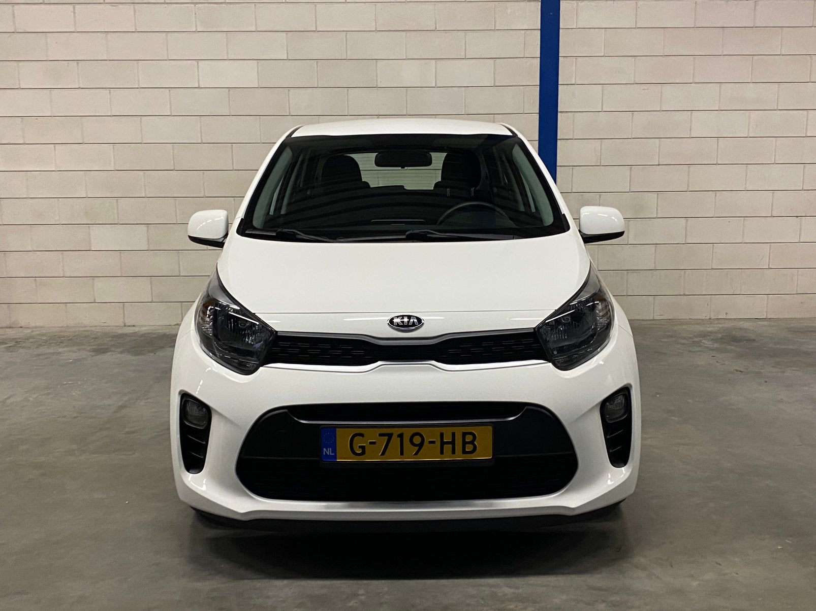 Kia Picanto 1.0 MPi 67pk 2019 Airco Bluetooth NAP, Auto's, Voorwielaandrijving, Stof, Wit, Origineel Nederlands