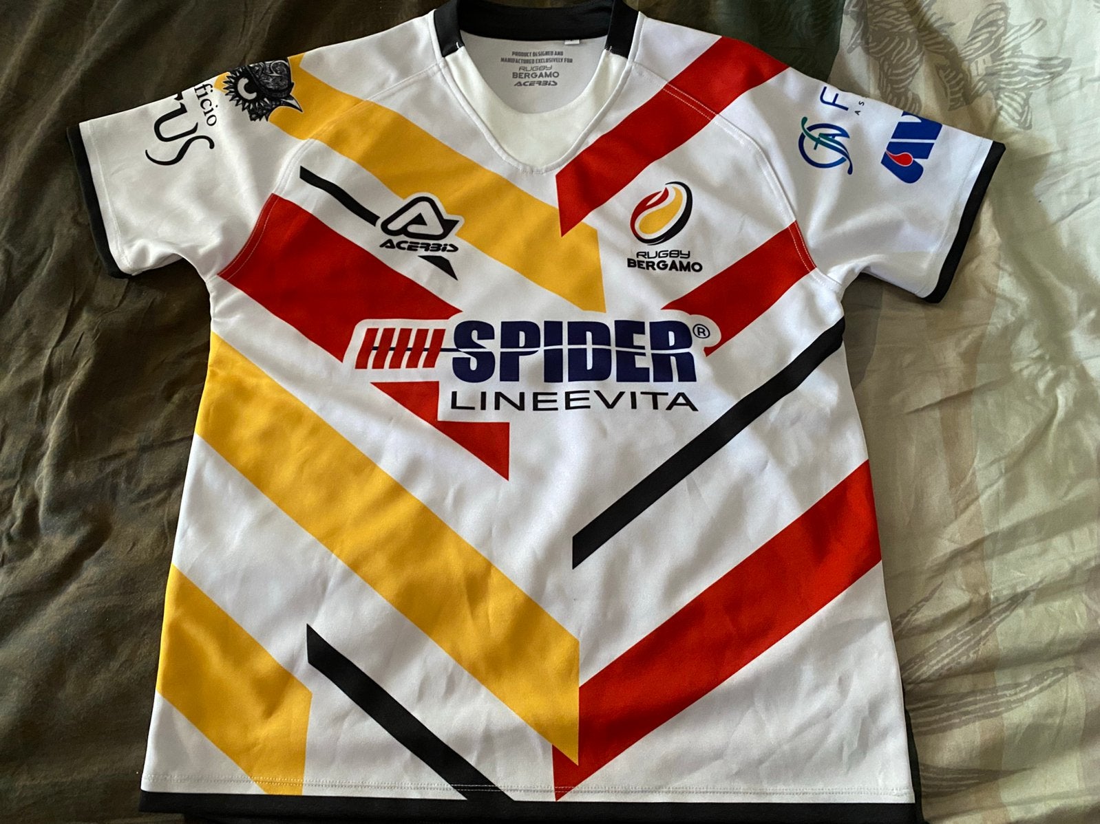 Bergamo Rugby Shirt met nummer 6 (Large), Verzenden, Zo goed als nieuw, Kleding