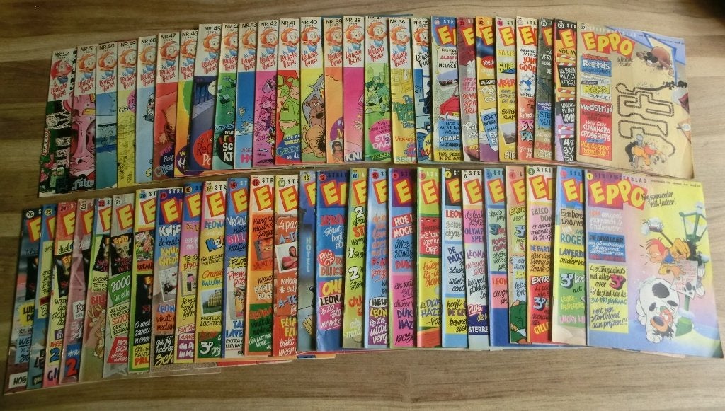 Eppo jaargang 1984 de delen 1 t/m 52 compleet, Boeken, Stripboeken, Complete serie of reeks, Ophalen of Verzenden, Gelezen