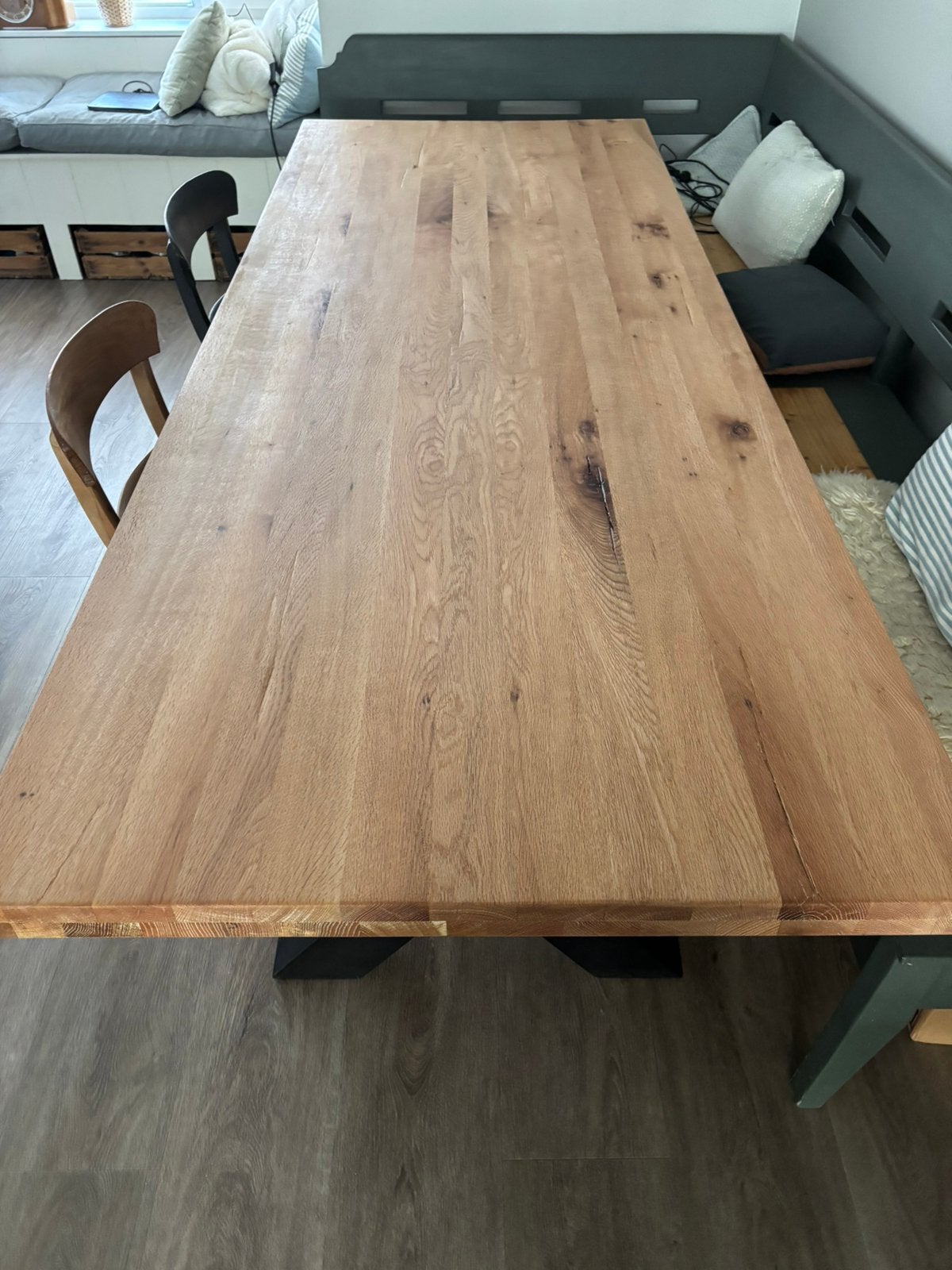 Eiken tafelblad 260x100, Ophalen, 200 cm of meer, 50 tot 100 cm, Zo goed als nieuw