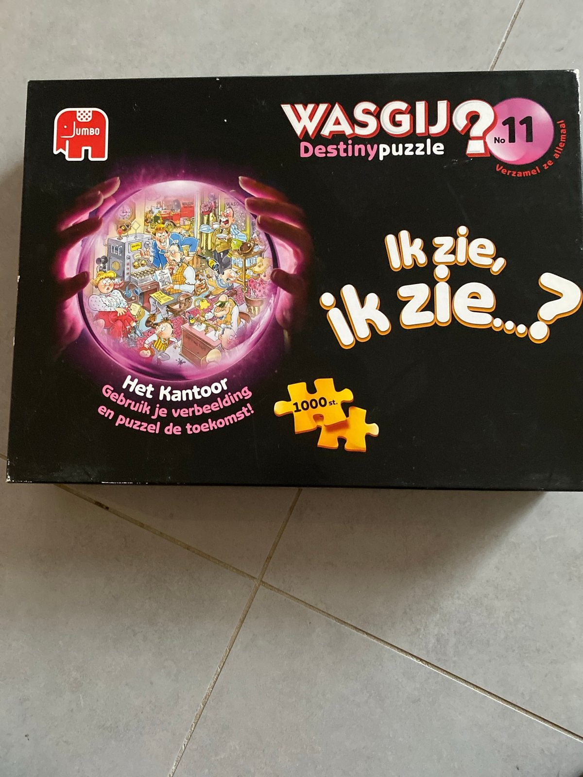 Wasgij Destiny 11: Ik zie, ik zie...? Het Kantoor 1000 stukj, Ophalen of Verzenden, 500 t/m 1500 stukjes, Zo goed als nieuw, Legpuzzel