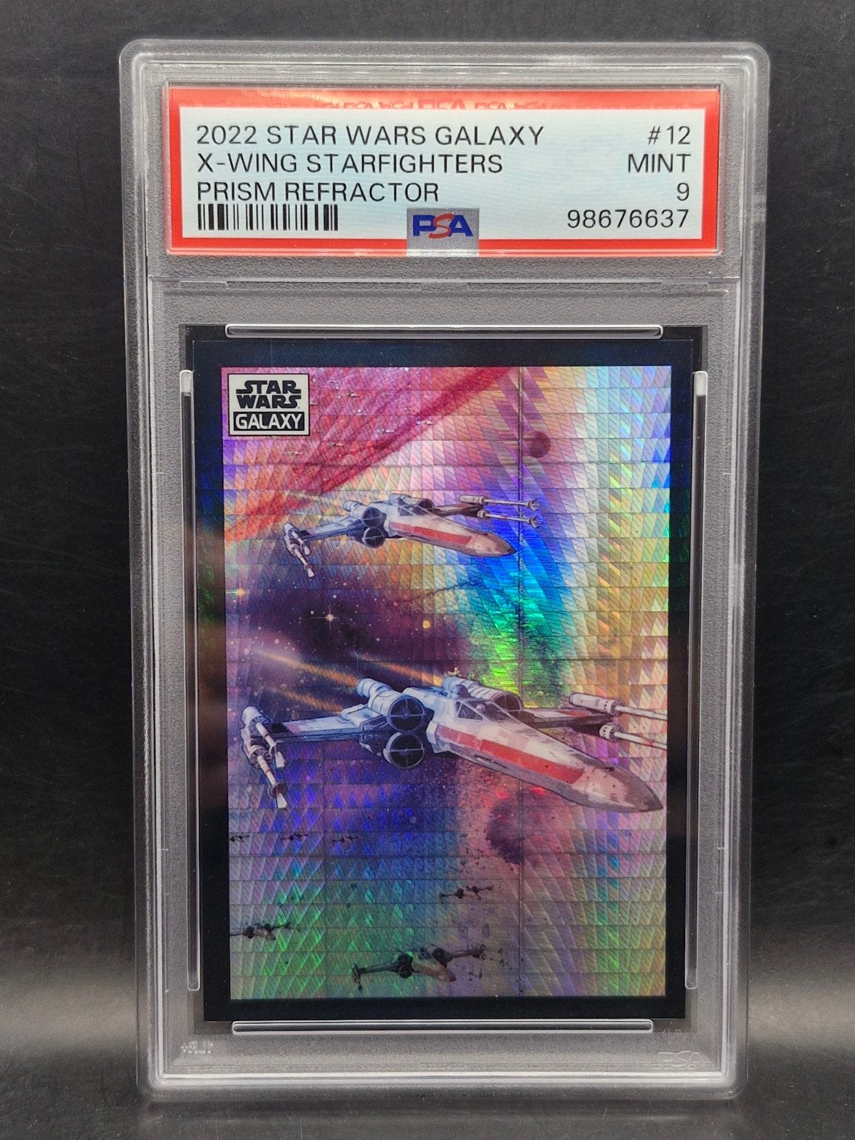 star wars galaxy 2022 x wing starfighters topps #12 PSA 9, Verzenden, Zo goed als nieuw, Actiefiguurtje