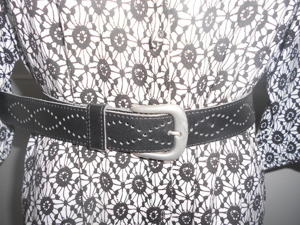 Zwart leren riem, 3 tot 5 cm, 90 tot 100 cm, Tailleriem, Ophalen of Verzenden
