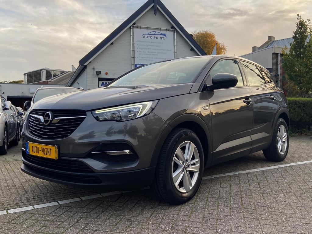 Opel Grandland X 1.2 Turbo NAVI/CRUISE/PDC/79900KM/KEURIG, Voorwielaandrijving, Gebruikt, Zwart, 1199 cc