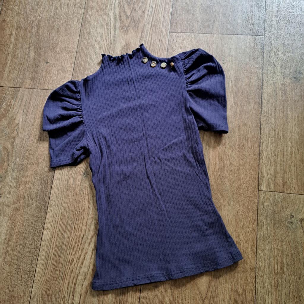 donker blauw shirt mt .XS/S, Blauw, Ophalen of Verzenden, Zo goed als nieuw, Korte mouw