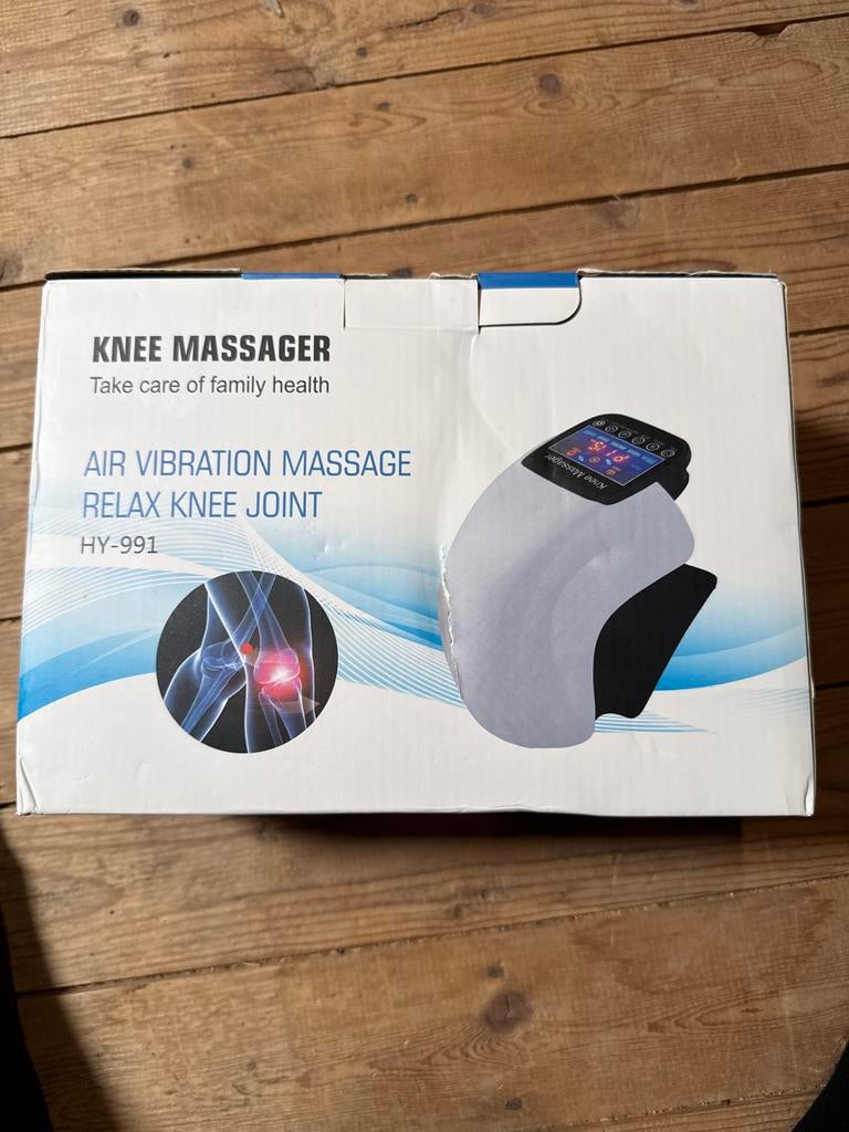 Knie Massager - Lucht Vibratie Massage voor Kniegewricht, Ophalen of Verzenden, Zo goed als nieuw, Apparaat