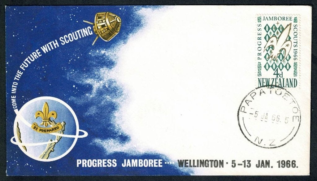 Scouting Padvinderij : Jamboree - Wellington - 5-13 jan.1966, Verzamelen, Scouting, Verzenden, Gebruikt, Overige typen
