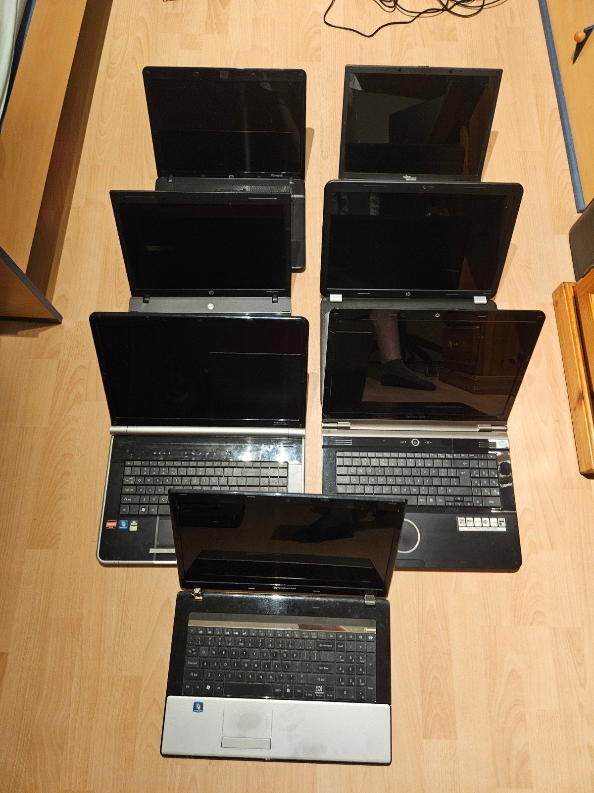 Partij laptops (loop of sloop) te koop (7 stuks), N.v.t., N.v.t., 14 inch, Ophalen of Verzenden