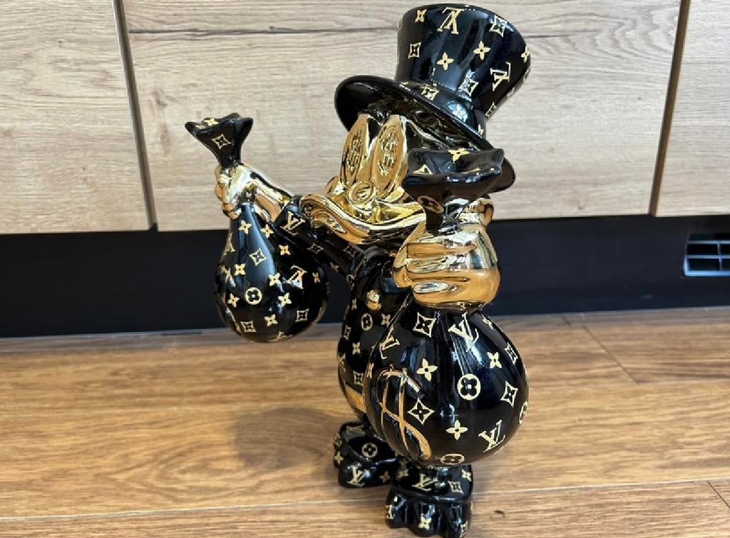 Dagobert Duck lior 24 black, 10 cm of meer, Overige materialen, Zwart, Ophalen of Verzenden