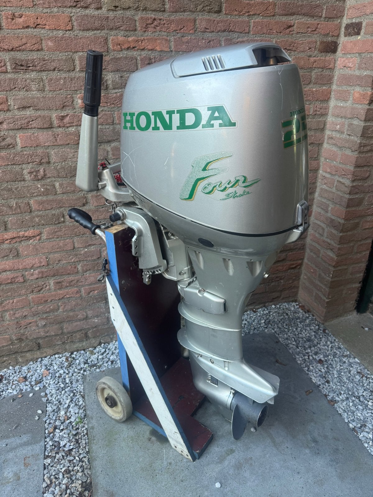 Honda 25 pk 4-takt  - Goed onderhouden- elektrische start, 10 tot 30 pk, Gebruikt, Met afstandsbediening, Ophalen of Verzenden