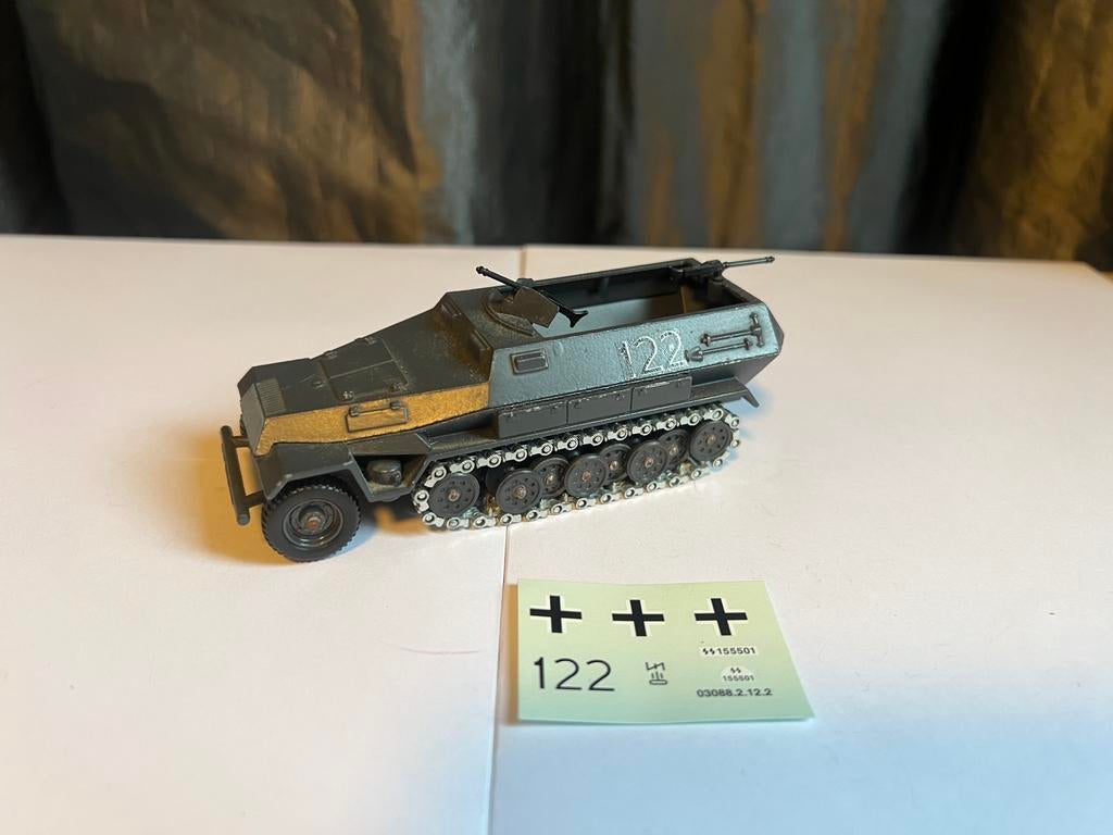 Solido hk hanomag sd kfz 251/1, Overige merken, Gebruikt, 1:50 of kleiner, Overige typen