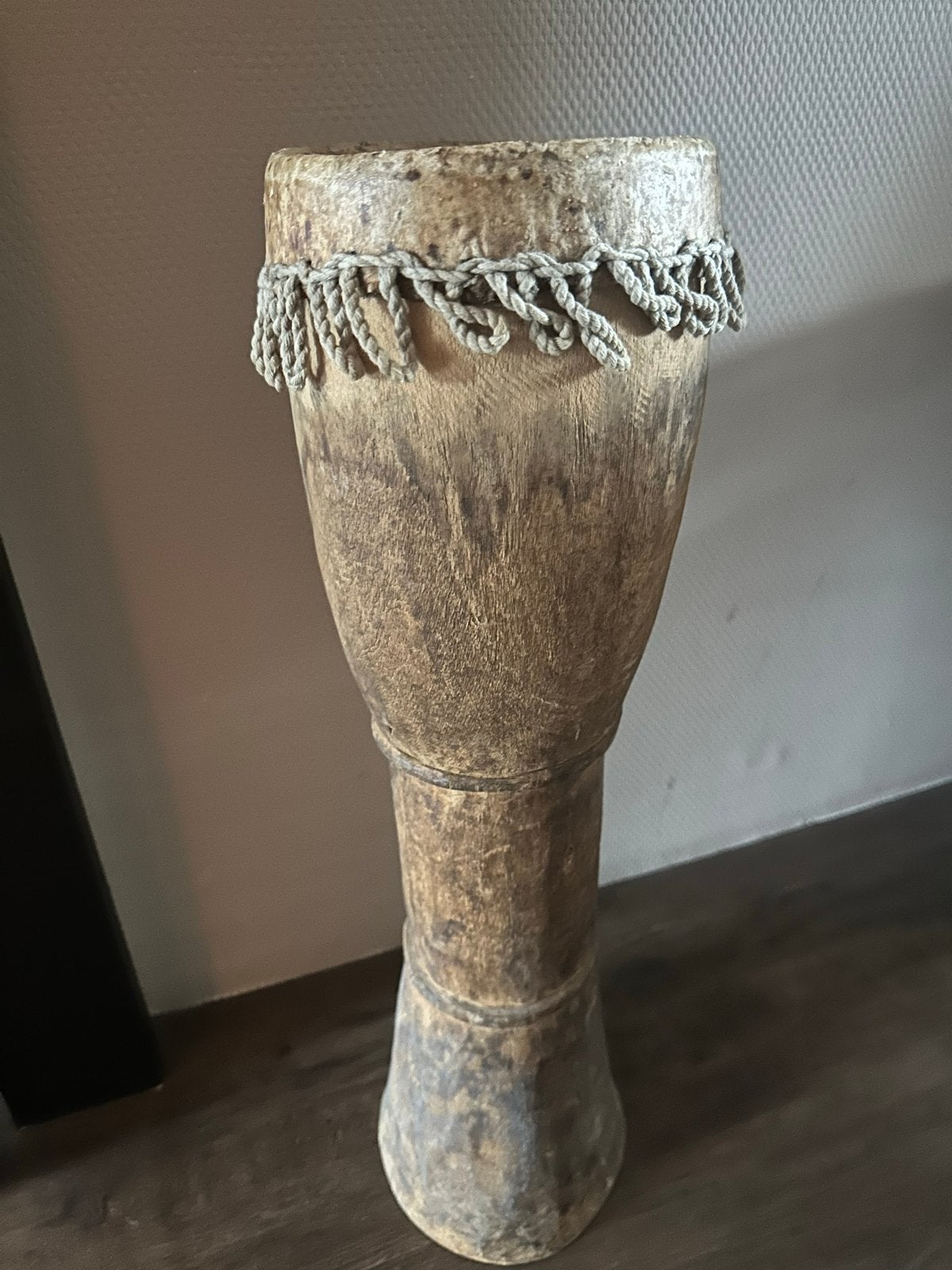 Handgemaakte Afrikaanse Djembé - Traditionele Houten Trommel, Ophalen of Verzenden, Gebruikt, Trommel