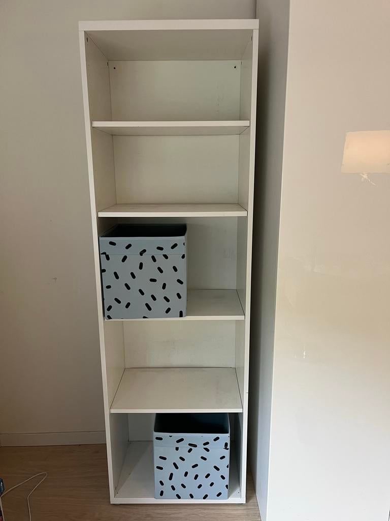 IKEA kast (193 hoog, 60 breed en 40 diep) bakken inbegrepen, Ophalen, Gebruikt, 50 tot 100 cm, 150 tot 200 cm