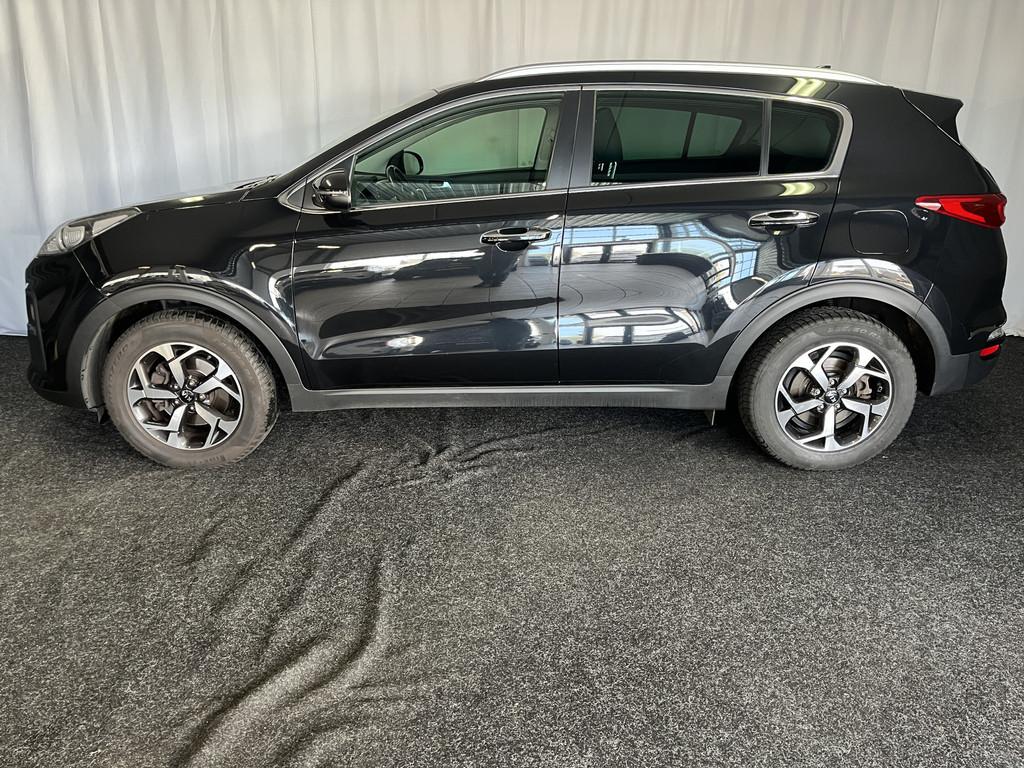 Kia Sportage 1.6 T-GDI DynamicLine 1E EIGN/ECC/CAMERA/APPLE/, Gebruikt, 4 cilinders, Met garantie (alle), Zwart